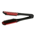 thumbnail image 4 of 1 Piece Hairdressing Hair Straightener Brush, Anti-static Dual-brush Comb, 4 of 7