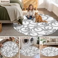 thumbnail image 5 of Bicycles Round Area Rug 8Ft Washable Large Circle Rugs for Living Room Dorm, Modern Simple Hand-drawn Vehicle Art Non-Slip Carpet Floor Mats Indoor Outdoor Carpet Runner Aesthetic Home Decor, 5 of 8