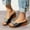 Black, variant on AXXD Black Beach Sandals for Women Summer Wedge Flower Fish Mouth Thick Sole Sloping Heel Sandals Mothers Day