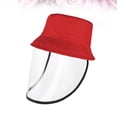 thumbnail image 2 of protective cap 1PC Protective Face Mask Detachable Transparent Face Guard Anti-saliva Sneeze Mask Soft Full Face Protective Mask Portable Protective Mask Caps for Kids Child, 2 of 6