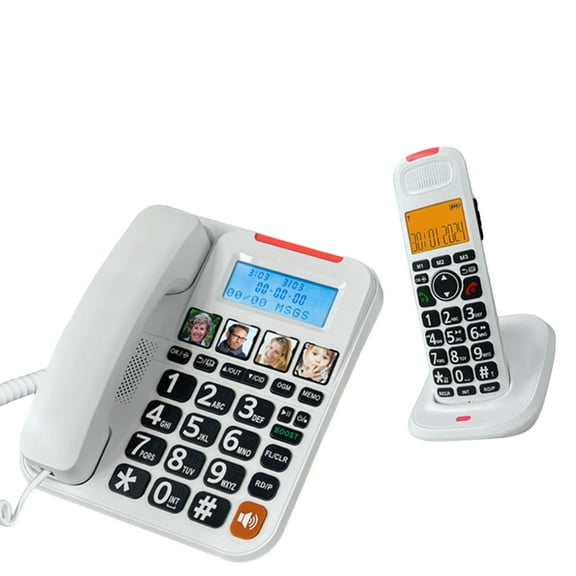 High Sound Corded Telephone With 1 Touches Speed Dials and Adjustable Volumes Control