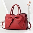 thumbnail image 4 of Elegant Bowknot Handbag Solid-Color Pu Leather Cross-body Bags for Daily Life Dating, 4 of 5
