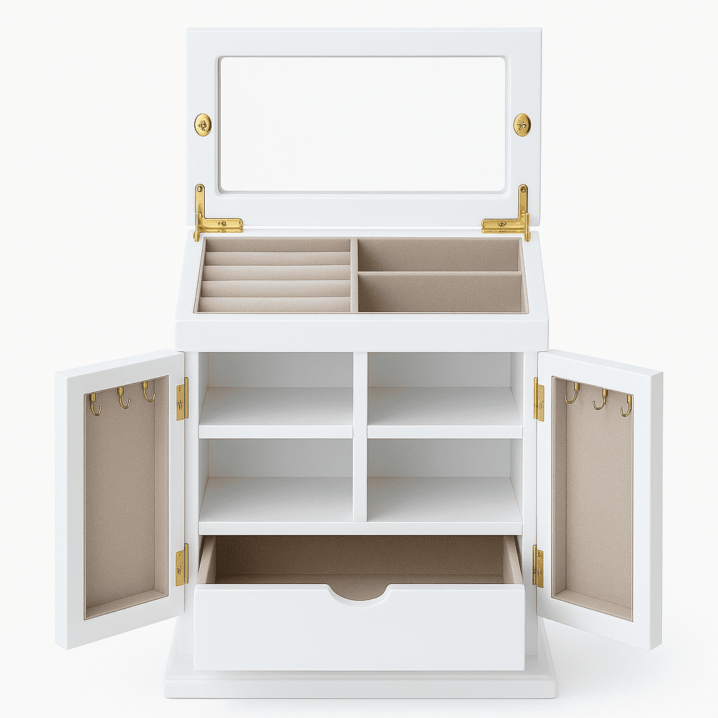 Hives & Honey - Lina White Jewelry Chest