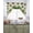 Black Dark Green, variant on St Patrick's Day Swag Valances for Windows, Small Curtains Drapes, Green Shamrock Leaf Gold Coin Retro Beige Kitchen Window Curtains Over Sink Window Treatment Valance for Bedroom/Bathroom 56"x36"