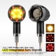 thumbnail image 1 of Accesorios de modificación de motocicletas retro Harley, señal de giro de plástico con forma de bala de 13 LED con luz de conducción y luz de freno, 1 of 4