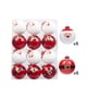 thumbnail image 4 of Bolas de Navidad rojas y blancas para decorar el árbol de Navidad, juego de 12 bolas de Navidad, adornos navideños para el árbol de Navidad, 4 of 5