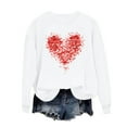 thumbnail image 2 of FDGIU Women's Valentines Day Cute Pullover - Crewneck Sweatshirt Warm Comfy Funny Love Gift Top, 2 of 6