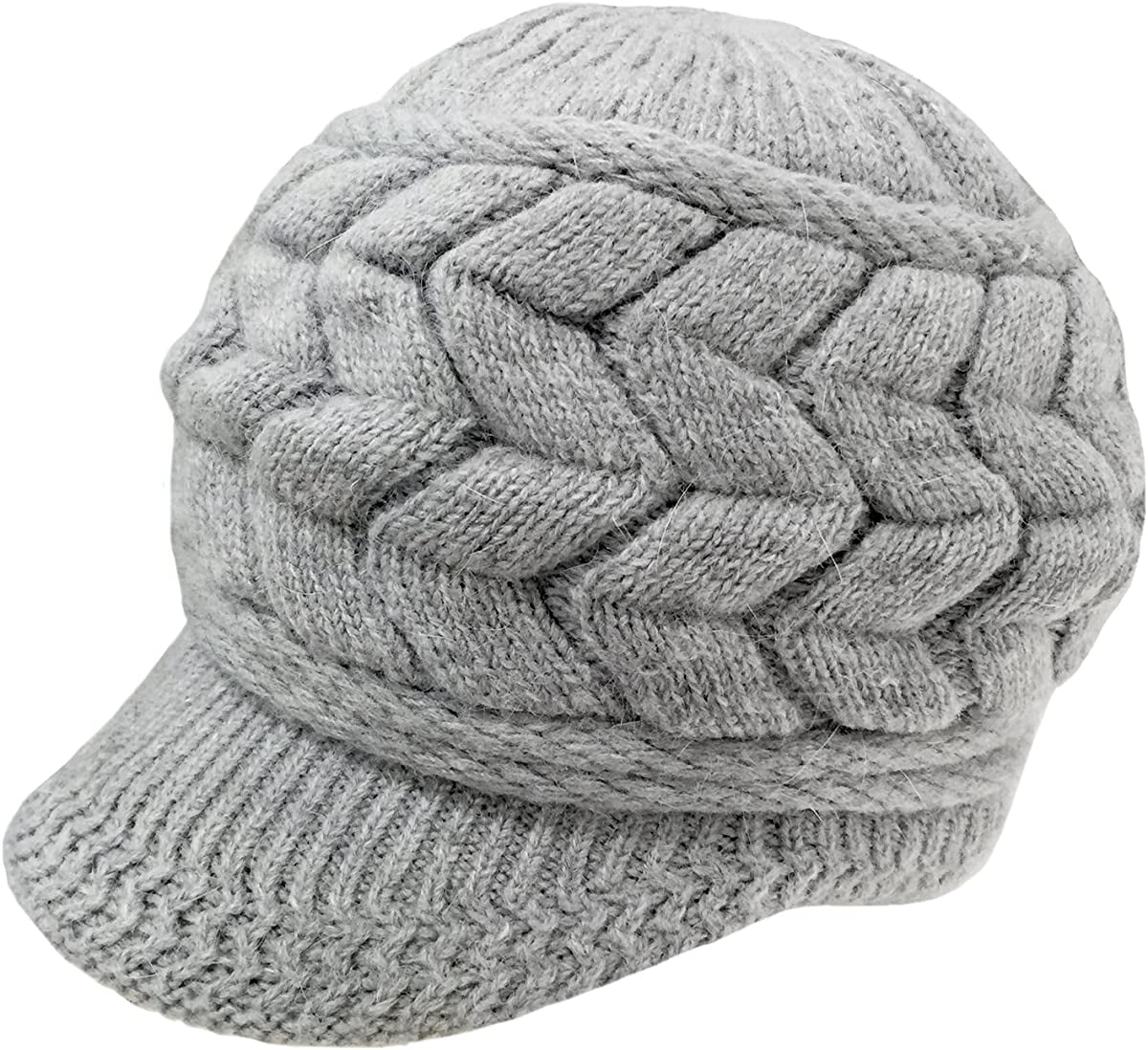 Women Winter Knit Hat Winter Brim Beanie Hats for Women Slouchy