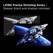 TCL 25” G64 Series FHD HDR QD-Mini LED Gaming Monitor, 300Hz Refresh Rate, LD180 Precise Dimming Series, HDR600 Brightness, 1ms, AMD FreeSync - 25G64