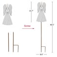 thumbnail image 5 of Metal Angel Yard Stake - Rustic Angel Garden Decor for Outdoors, Memorial Angel Lawn Stakes, Spring Decorative Angel Sign, 40.5 Inch, 5 of 6