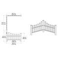 VA20234 Country Corner Picket Arbors and Trellises, White