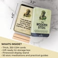 thumbnail image 3 of Tarjetas de afirmación MindMint Daily Stoicism con soporte de madera, 3 of 8