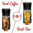 thumbnail image 2 of Brentwood Single-Serve Iced Coffee and Tea Maker with Reusable Filter, KT-2121BK, 2 of 7