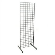 Grid Unit 2'X6' Black, With Legs