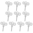 thumbnail image 3 of 10 clavos luminosos de tres ojos para tienda de campaña, para exteriores, con punta de plástico, 3 of 14