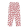 thumbnail image 5 of Naloa Cartoon Strawberry Print Women’s Ultra-Soft Comfy Pajama Lounge Pants with Pockets & Drawstring, 5 of 8