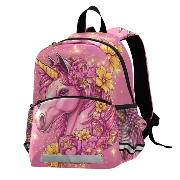 ALAZA Unicorn Glitter School Backpack Elementary Student Bookbag