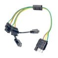 thumbnail image 3 of DYNWAVECA Universal 4-Way Flat Y-Splitter Trailer Light Wiring Plugs Adapters LED Strip Brake Turn Tailgate Light Bar Plug Adapter Extension Harness, 3 of 7