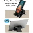 thumbnail image 3 of Support de Cellulaire pour Bureau 2 Pack Supports de Téléphone Mobile Support de Tablette de Bureau, Dock de Téléphone Pliable Support de Tablette Universel Réglable pour Bureau Compatible avec Support de Cellulaire (Noir+blanc), 3 of 5