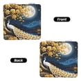 thumbnail image 2 of Uemuo Moonlit Golden Tree Peacock Print Compact Portable Pocket Makeup Mirror - Leather Cover, Elegant Travel Cosmetic Mirror for Purse, Pocket, and Handbag-Square, 2 of 9