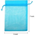 thumbnail image 3 of Nvzi 100 Pack 5 x 7 Inch Drawstring Organza Gift Bags Jewelry Pouches for Wedding Party Favor (Multicolor), 3 of 5
