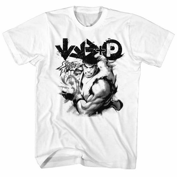 Street Fighter Hadouken White TShirt-Small