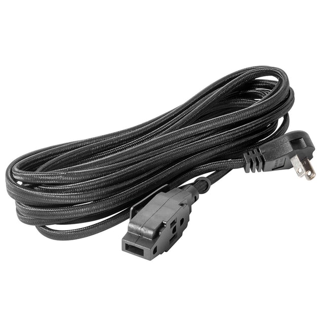 Extensión Eléctrica Iusa Trenzada 16 AWG 5 m Color Negro