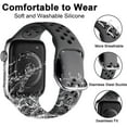 thumbnail image 2 of KOMI 3 Pack Sport Bands Compatible with Apple Watch 44mm 45mm 42mm 49mm Women Men, Soft Silicone Strap Breathable Replacement Band for Apple Watch SE/Ultra iWatch Series 8 7 6 5 4 3 2 1, 2 of 7