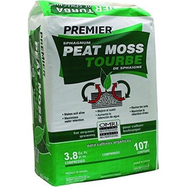 Premier Canadian Sphagnum Peat Moss - 10 Cups (Over 1/2 Gallon) For Bonsai, Orchids, Gardening