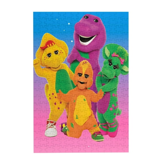 Barney And Friends 300 Piece Puzzles, Wooden Jigsaw Puzzle, Fun And Challenging Family Games