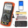 thumbnail image 1 of BTMETER Digital Multimeter, Handheld TRMS 6000 Multi Meter Auto Range Voltmeter Ammeter Measure AC DC Volt Amp Ohm Continuity Capacitance Frequency Diode hFE Transistor Temp 770HC-APP, 1 of 4