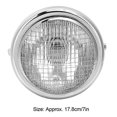 thumbnail image 2 of 7in 55W Motorcycle Grill Headlight Retro Style Halogen Head Lamp High BrightnessYellow Lens, 2 of 3