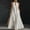 White, variant on Women's Sleeveless Flowy A-Line Dress V-Neck Solid Color Casual Summer
