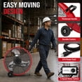 thumbnail image 6 of 30" Industrial Drum Fan 14000 CFM, 3-Speed Heavy Duty Fan with Rolling Wheels for Garage Warehouse Workshop, UL Safety Listed, 6 of 7