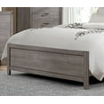 thumbnail image 2 of Bedroom Furniture 3pc Set Twin Size Bed Upholstered Headboard 2x Nightstands Brownish Gray Finish Casual Look Furniture, 2 of 5