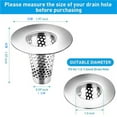 thumbnail image 4 of Small Size Conical Filter Screen for Washbasin Floor Drain Hair Prevention in Bathroom Use - Strainers 1, 4 of 6