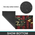 thumbnail image 7 of 2 Piece Christmas Plaid Kitchen Rug Sets Winter Snowflake Funny Christmas Kitchen Rugs and Mats Non Slip Kitchen Floor Matfor Bath Cooking (47x17+30x17 inches), 7 of 7