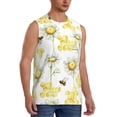 thumbnail image 2 of Bingfone Sweet Honey Pattern Men's Tank Tops Workout Sleeveless Tee Shirts Running Beach Tanks for Men-X-Large, 2 of 8