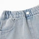 thumbnail image 5 of Cowsor Girls Baggy Jeans Distressed Denim Pants Elastic Waist Wide Leg Jeans for Girls Kids Loose, 5 of 7