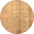 thumbnail image 1 of Ahgly Company Indoor Round Abstract Brown Contemporary Area Rugs, 5' Round, 1 of 4