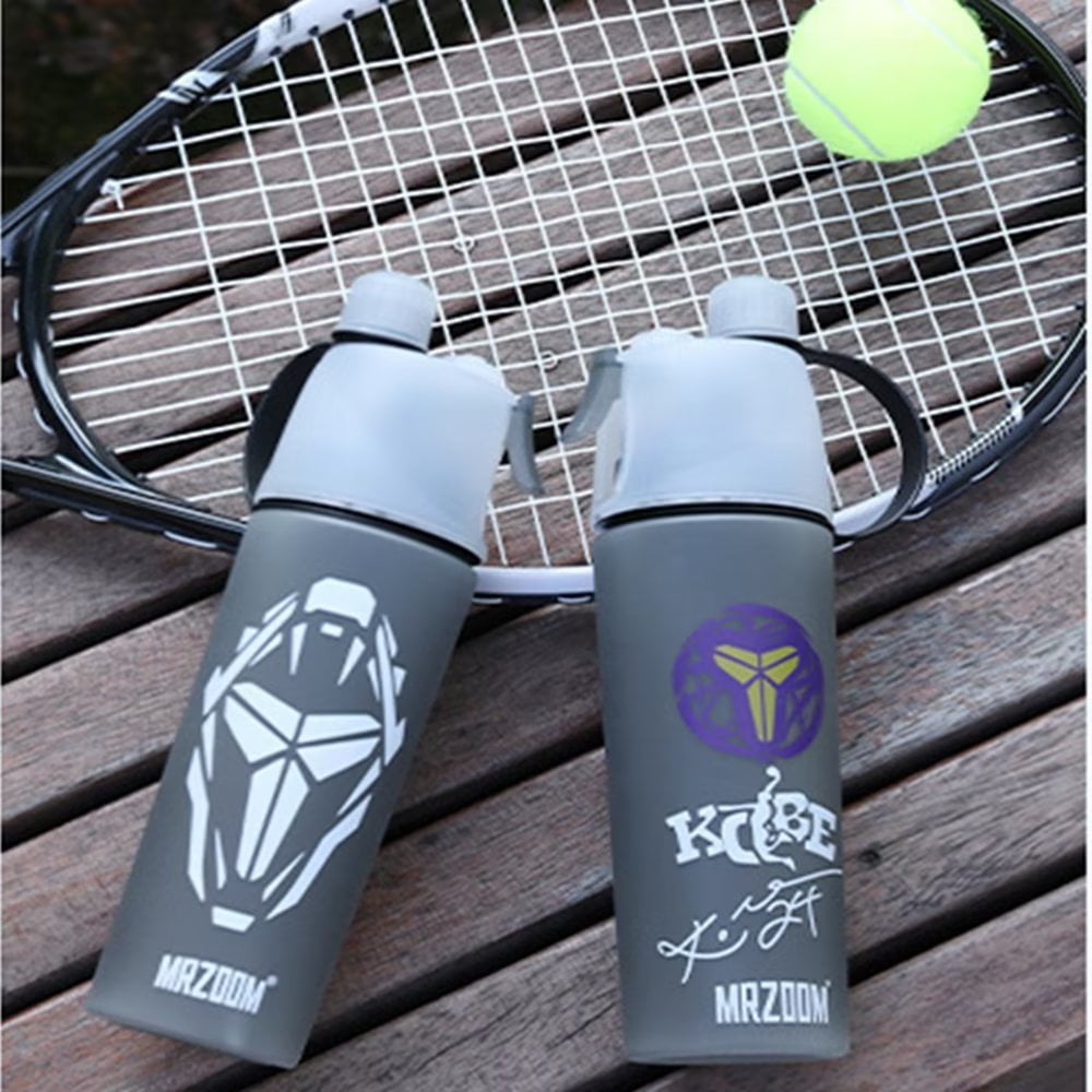 600ml NBA Style Sport Water Bottle with Filter, Exercise Sport Drinking Water Bottle Cup with Spray and Handle [Michael Jordan]