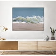 thumbnail image 3 of Giant Art Canvas  32x24 Shore Break 3 Framed in White, 3 of 3