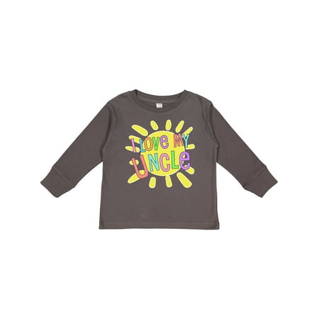 

Inktastic I Love My Uncle- Sun and Rainbow Letters Gift Toddler Boy or Toddler Girl Long Sleeve T-Shirt