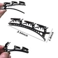 thumbnail image 2 of 4 PCS Sparkling Crystal Stone Braided Hair Clips Four Leaf Grass Hair Clip Duck Bill Clip Satin Fabric Hair Bands with Clips Hair Finishing Artifact Braided Hair Clip with Rhinestones for Women/Girls, 2 of 5