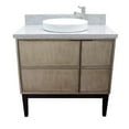 thumbnail image 6 of Bellaterra Home 37" Single vanity in Linen Brown finish top with Gray granite and round sink, 6 of 12