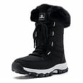 thumbnail image 2 of HOBIBEAR Women's Winter Snow Boots — Water Resistant, Faux Fur Lined, TPR Non-Slip Sole, Mid-Calf Outdoor Warm Shoes, 2 of 6