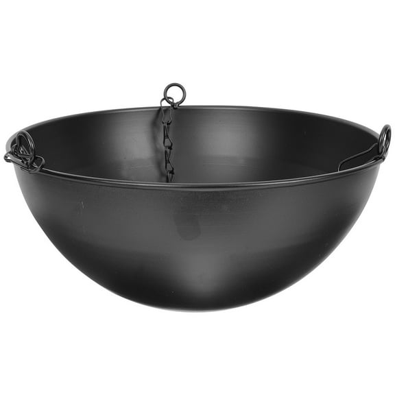 Outdoor Hanging Basket Small for Plants Planter Black