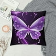 thumbnail image 2 of MLJA  Purple Butterfly Merchandise Throw Pillow Covers Sofa Pillowcase Car Square Throw Pillowcases Home Decoration, 2 of 5