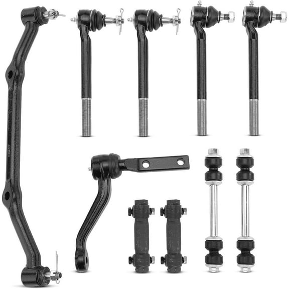 A-Premium 10Pcs Suspension Kit, Inner Outer Tie Rod End Sway Bar Links Center Link Idler Arm, Compatible with Chevrolet S10 96-03, Blazer 96-05, GMC Jimmy 96-01, Sonoma 96-03, RWD