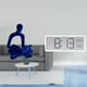 thumbnail image 2 of Escultura abstracta de figura, adorno de escritorio, colección de arte versátil para oficina, bar, boda, con reloj de pared digital, ,, 2 of 8